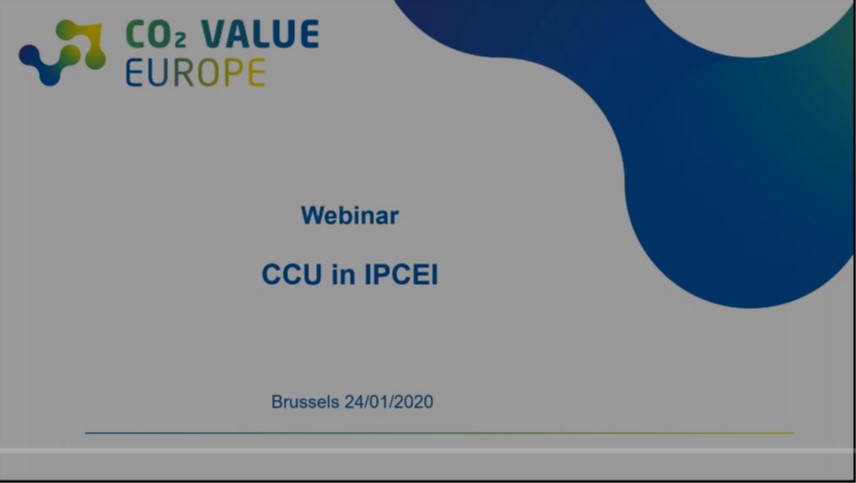 Webinar on the inclusion of CCU technologies in IPCEI